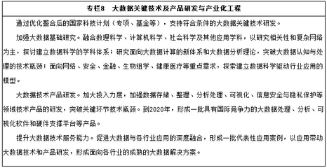大数据驱动金融知识流程外包新发展——解读国发〔2015〕50号《促进大数据发展行动纲要》